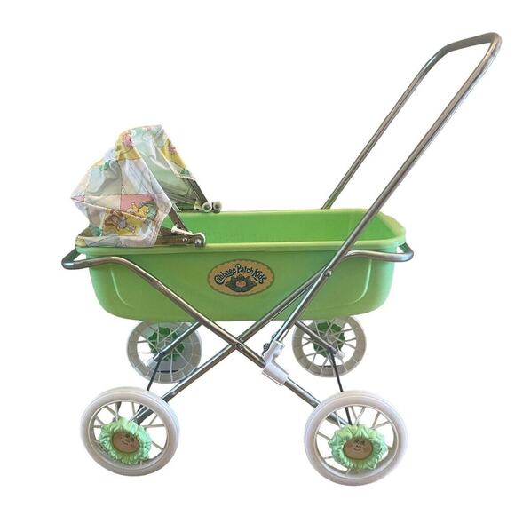 Coleco Other - Vintage Cabbage Patch Kids Coleco 1980s Foldable Doll Stroller Pram Baby Buggy